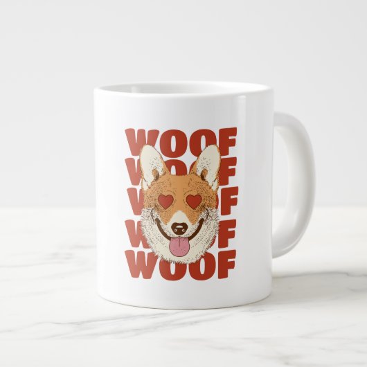 CORGI LIEFDE woof Grote Koffiekop (Voorkant rechts)
