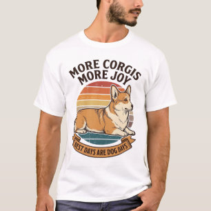 Corgi Liefhebber Shirt Vintage Gravure Hond Citaat