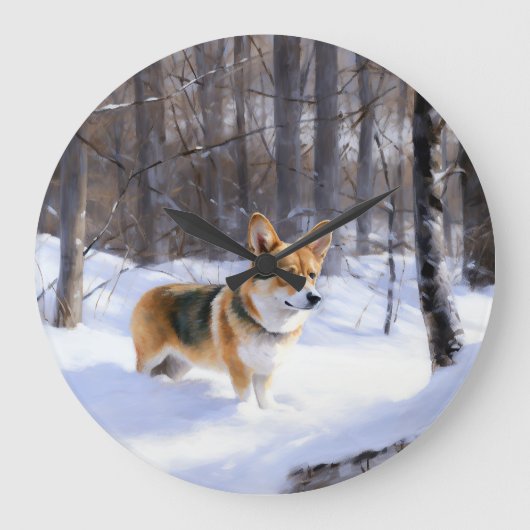 Corgi liet het sneeuwen Kerstmis Grote Klok (Voorkant)