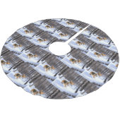 Corgi liet het sneeuwen Kerstmis Kerstboom Rok (Gekanteld)