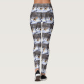 Corgi liet het sneeuwen Kerstmis Leggings (Achterkant)