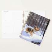 Corgi liet het sneeuwen Kerstmis Planner (Display)