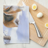 Corgi liet het sneeuwen Kerstmis Theedoek (Quarter Fold)