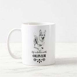 Corgi Life is beter met Custom Dog Name Koffiemok