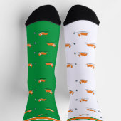 Corgi Life | Vrouwen Sokken | Rood | Groen (Top)