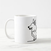 Corgi-lijntekening Koffiemok (Links)
