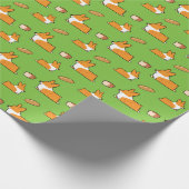 Corgi Loaf Gift Wrapping Paper Cadeaupapier (Hoek)