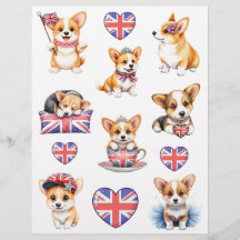 Corgi London Collage Schrapboek Papier