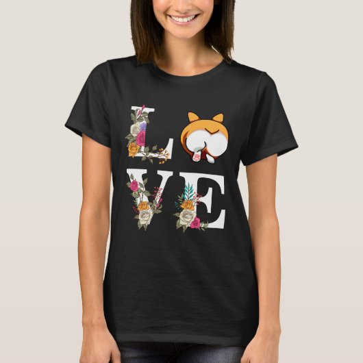 Corgi Love Butt T-shirt (Voorkant)
