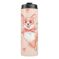 Corgi Love Dancing Corgi with Hearts