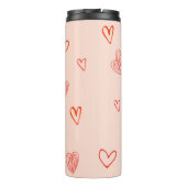 Corgi Love Dancing Corgi with Hearts Thermosbeker (Achterkant)