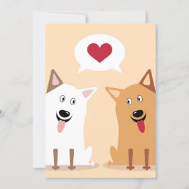 Corgi Love Feestdagenkaart