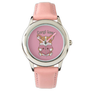 Corgi Love Horloge