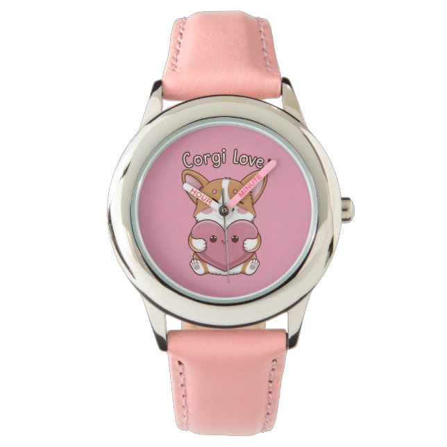 Corgi Love Horloge (Voorkant)
