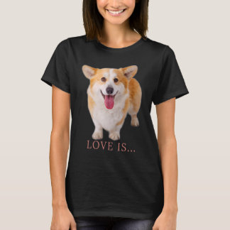 Corgi Love is Dog Mam Pap Puppy Pet Women Mannen K T-shirt