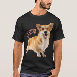 Corgi Love is Dog Mam Pap T-shirt Puppy Pet Women
