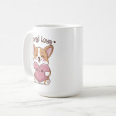 Corgi Love Koffiemok (Voorkant links)