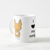Corgi Love Koffiemok (Voorkant links)