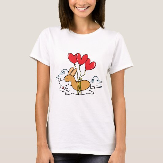 Corgi Love Messenger T-Shirt (Voorkant)