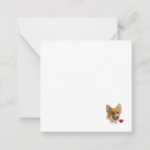Corgi Love Note Card Notitiekaartje (Achterkant)