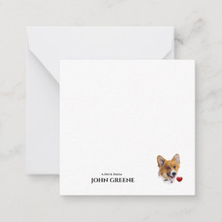 Corgi Love Note Card Notitiekaartje