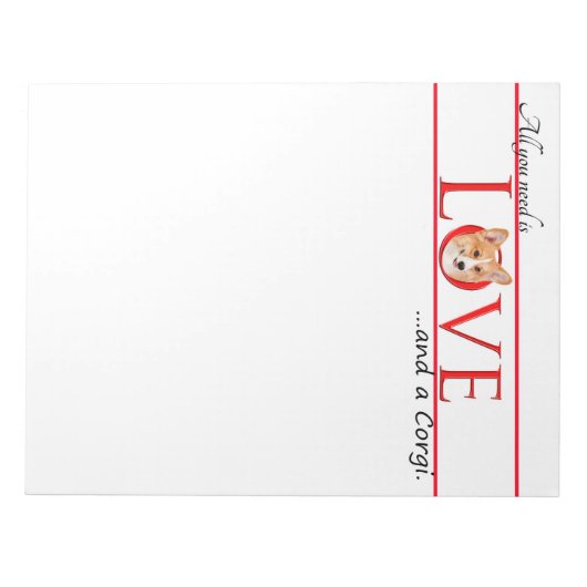 Corgi Love Notitieblok (Voorkant)