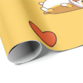 Corgi Love Pattern Cadeaupapier (Rol Hoek)