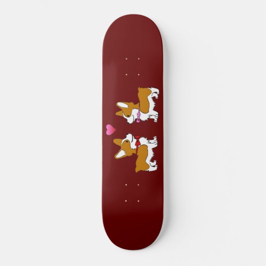 Corgi Love Persoonlijk Skateboard (Voorkant)