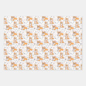 Corgi Love Seamless Wrapping Paper Sheets (Voorkant)