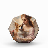 Corgi Love sterft nooit Memorial Fotoblokken (Voorkant)