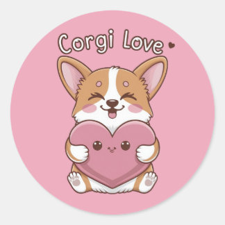 Corgi Love Sticker
