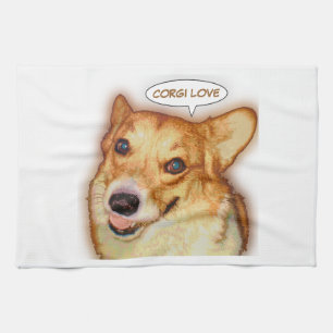 Corgi Love Theedoek