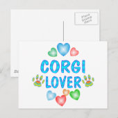 Corgi Lover Briefkaart (Voorkant / Achterkant)