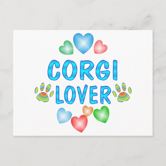 Corgi Lover Briefkaart (Voorkant)