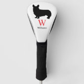 Corgi Lovers Golf Head Hoesje Golfheadcover (Voorkant)
