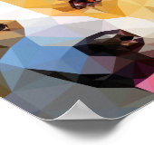 Corgi Low Poly Art Poster (Hoek)