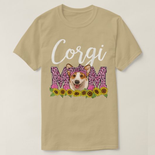 Corgi Ma Cute Leopard Moederdag Best Corgi Dog T-shirt (Design voorkant)