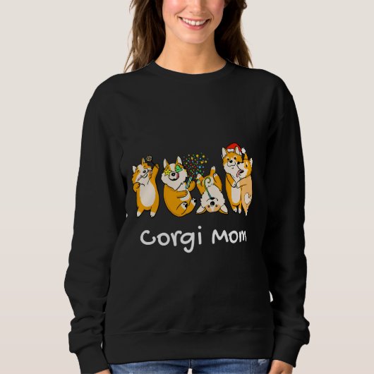 Corgi Ma Kerstparty Edition Trui (Voorkant)