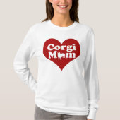 Corgi Ma Red Heart T-shirt (Voorkant)