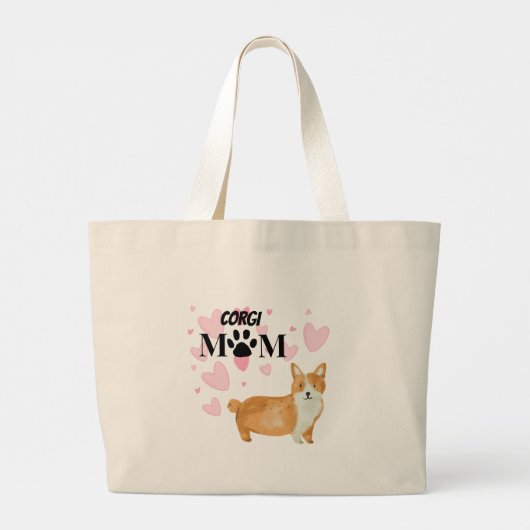 Corgi Ma Tas Shopping Bag (Achterkant)