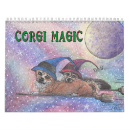 Corgi Magic - een Welsh corgi hond of twee per maa Kalender