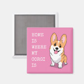 Corgi Magneet (Voorkant / Achterkant)