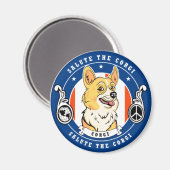 Corgi Magnet (Voorkant / Achterkant)