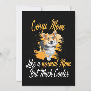 Corgi mam als een normale mam Corgis Dog Corgi Lov Feestdagenkaart
