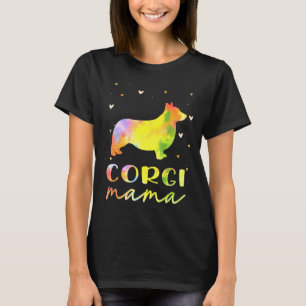 Corgi Mam Colorful Corgi Dog Mam 1172 T-shirt