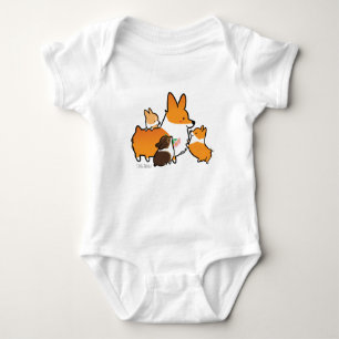 Corgi Mam en Puppies Baby Shirt