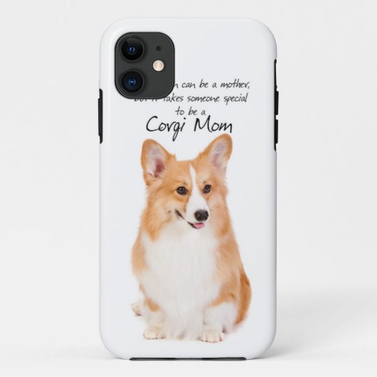 Corgi mam iPhone 5 Hoesje (Achterkant)