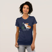 Corgi Mam met Butterfly T-shirt (Voorkant volledig)