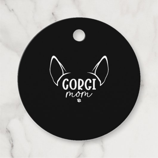 Corgi Mama Bedankjes Labels (Voorkant)