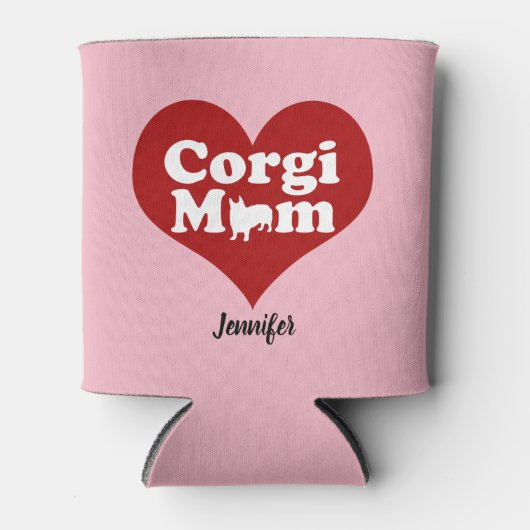 Corgi Mama Blikjeskoeler (Voorkant)